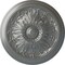 Ekena Millwork Vienna Ceiling Medallion (Fits Canopies up to 3 1/4"), Hand-Painted Silver, 16 7/8"OD x 5/8"P CM17VISLS - alternate 1